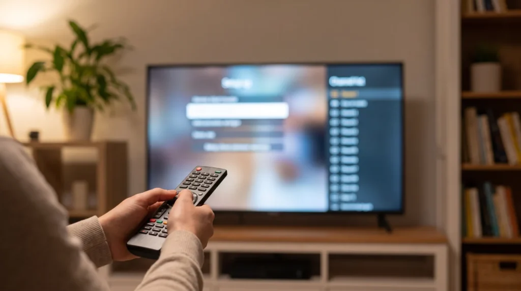 IPTV Nederland instellen op een Smart TV met de afstandsbediening