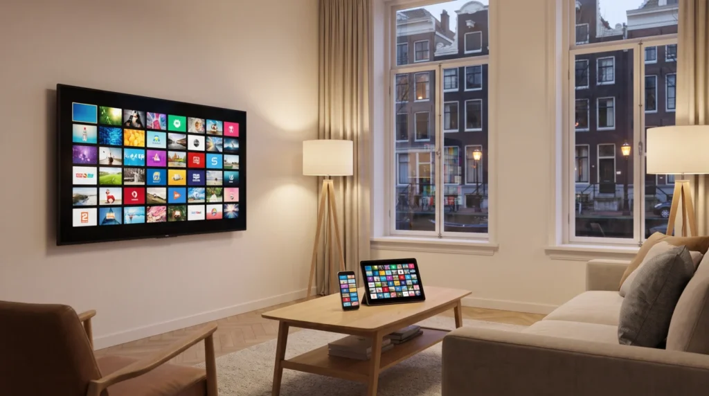 IPTV Nederland abonnement op Smart TV, smartphone en tablet